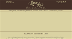 Desktop Screenshot of mamaraosrestaurant.com